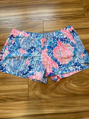 Lilly Pulitzer “Sway with Me”  Printed Shorts XL EUC
